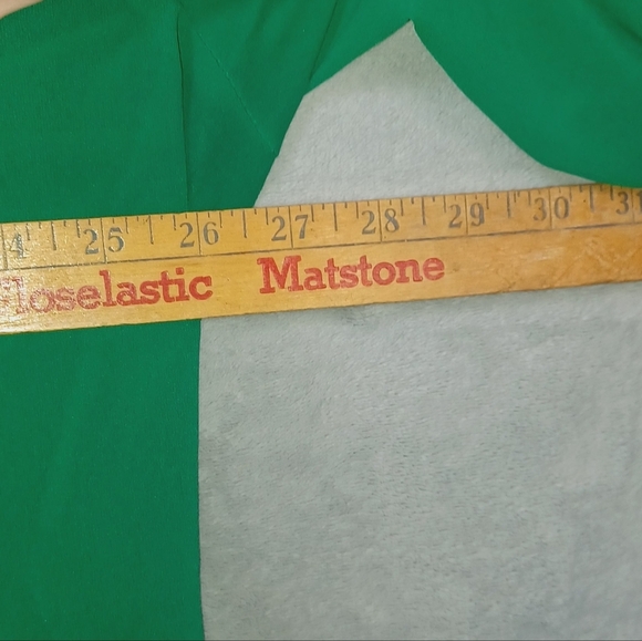 Old Navy Womens Kelly Green Pleated Semi-Sheer Blouse Size XXL Tunic Boho Casual - Picture 7 of 8